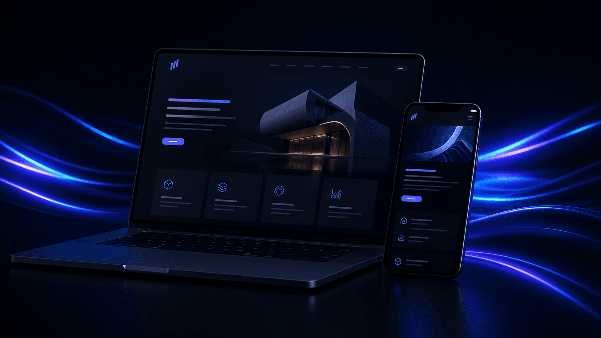Modern web experience on laptop and mobile